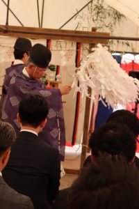 川木建設　新社屋新築工事　地鎮祭