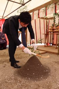 川木建設　新社屋新築工事　地鎮祭