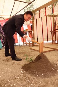 川木建設　新社屋新築工事　地鎮祭